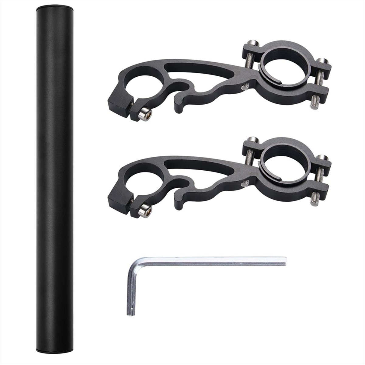 Mountain Biking Tube - A61P 25CM Zwarte Buis Fietsstuur Verlengstuk